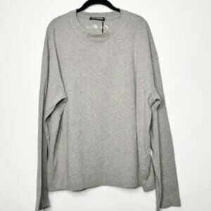Cole Buxton Lightweight Long Sleeve T-Shirt in Cole BGrey Marl Cotton Hemp Small